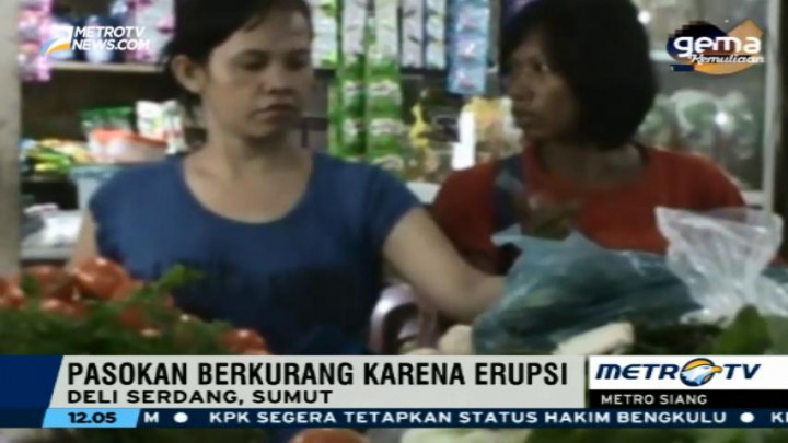 Erupsi Sinabung Berdampak pada Harga Kebutuhan Pangan