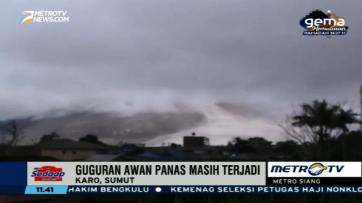 Sampai Saat Ini Aktivitas Gunung Sinabung Belum Menurun