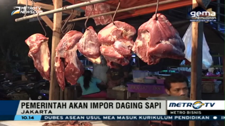 Pemerintah akan Menambah Impor Daging Sapi
