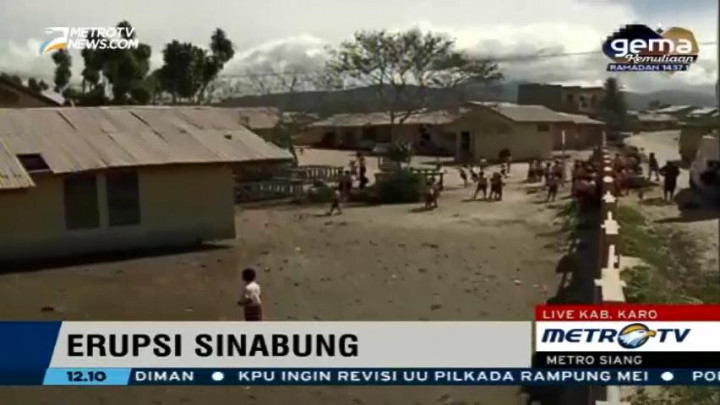 SD Terdampak Erupsi Gunung Sinabung Butuh Air Bersih
