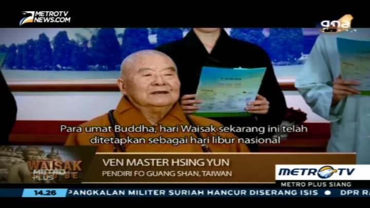 Pesan Waisak dari Ven Master Hsing Yun