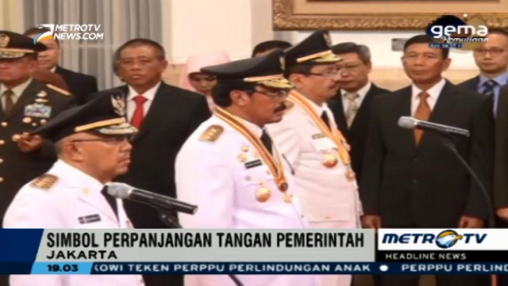 Jokowi Lantik Empat Gubernur dan Dua Wakil Gubernur