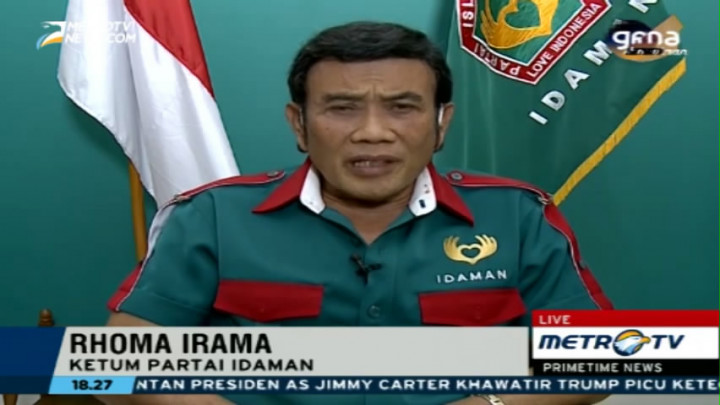 Rhoma Irama Optimis Partai Idaman akan Masuk Tiga Besar