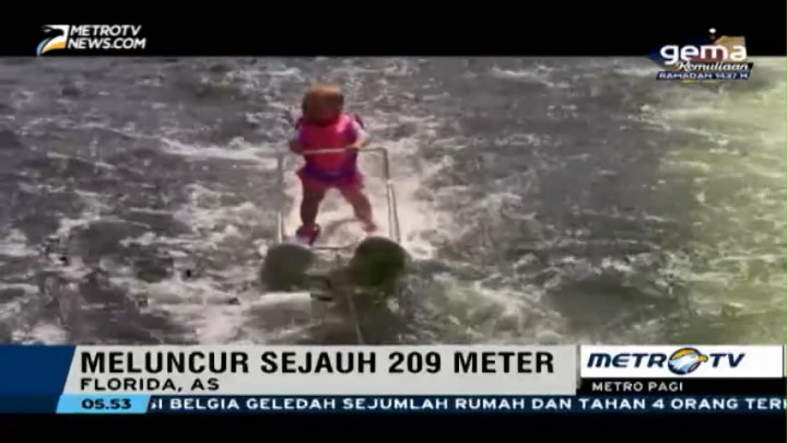 Balita Asal Florida Pecahkan Rekor Pemain Ski Air Termuda