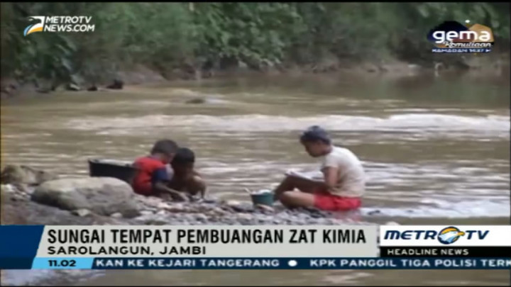Penambangan Emas Ilegal Cemari Dasar Sungai Batanghari