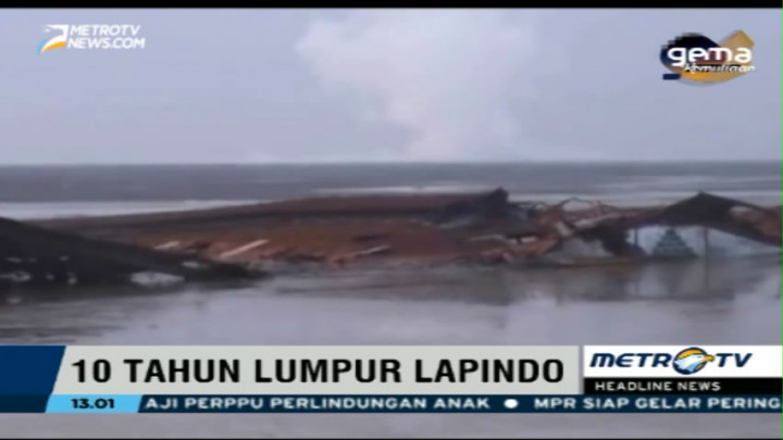 10 Tahun Lumpur Lapindo, Ganti Rugi untuk Pabrik Belum Selesai