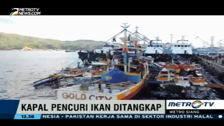 Lima Kapal Pencuri Ikan Asal Vietnam dan Filipina Ditangkap