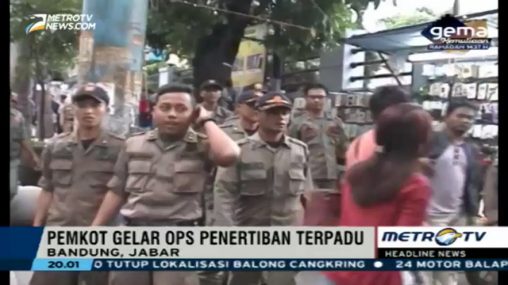 Pemkot Bandung Gelar Operasi Penertiban Terpadu Jelang Ramadan