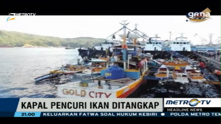 Lima Kapal Pencuri Ikan Asal Vietnam dan Filipina Ditangkap