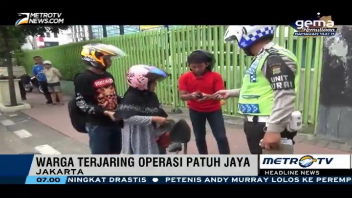 Operasi Patuh Jaya Jaring Pengendara yang Melakukan Pelanggaran