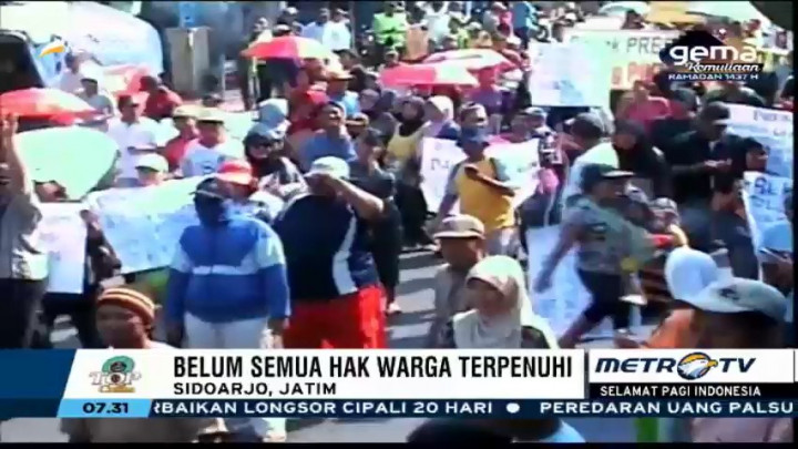 Hak Warga Korban Lapindo Belum Semua Terpenuhi