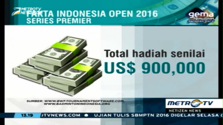 Fakta-fakta Seputar Indonesia Open 2016