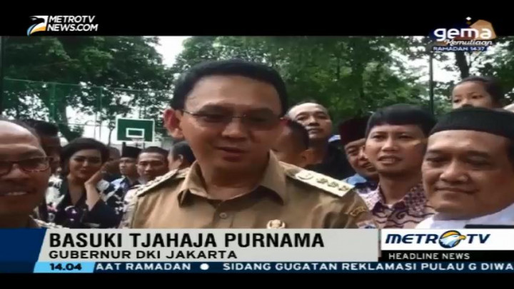 Ahok Tak Setuju Usulan Petahana Wajib Mundur