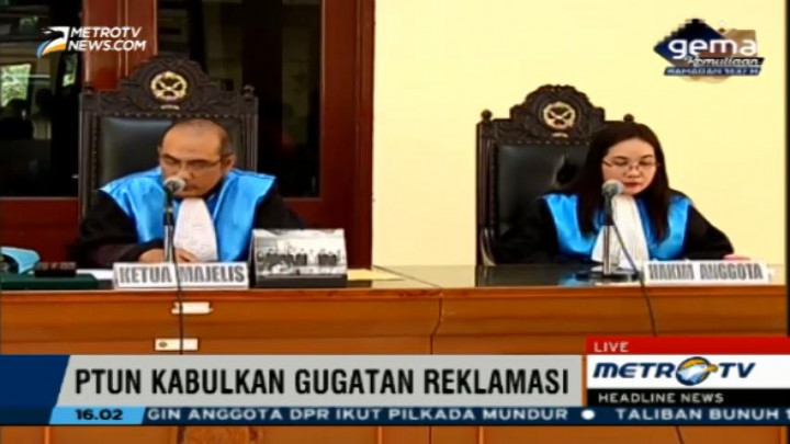 PTUN Kabulkan Gugatan Nelayan Soal Reklamasi Pulau G