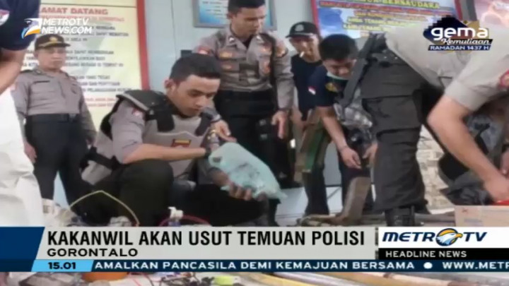 Polisi Temukan Sajam dan Narkoba saat Razia Lapas Gorontalo