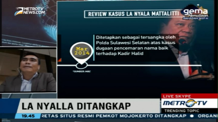 Tidak Penting Bagi Ketua MA Intervensi Kasus La Nyalla