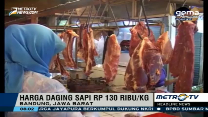 Harga Daging Sapi di Bandung Tembus Rp130 Ribu/Kg