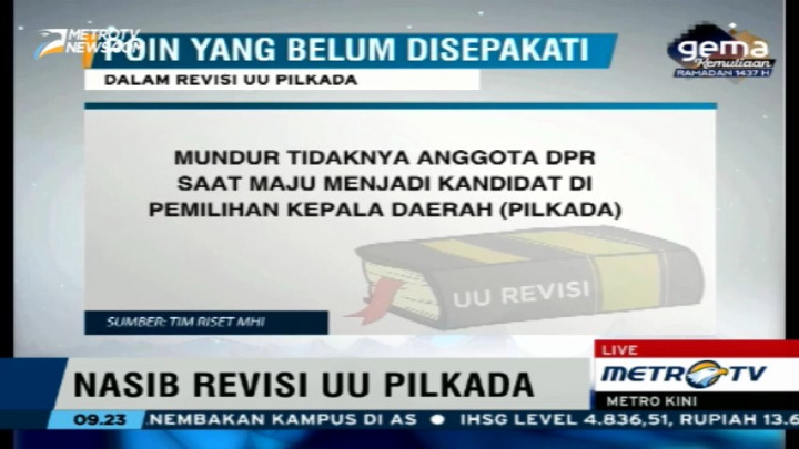 Suara Fraksi Soal RUU Pilkada Masih Belum Bulat