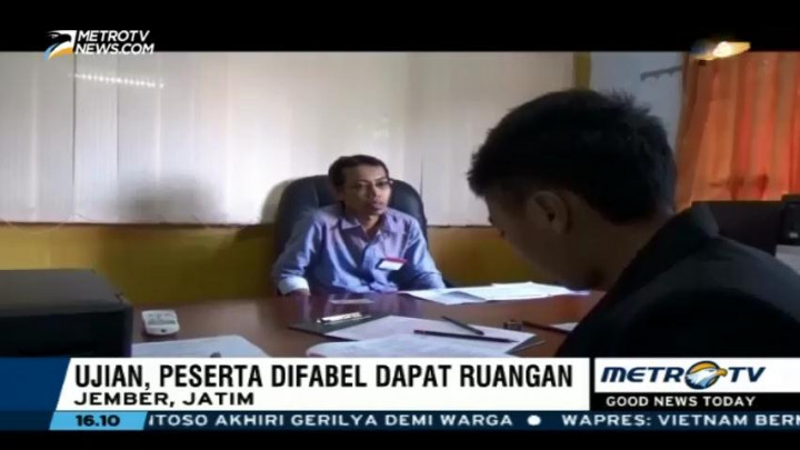Peserta Difabel SBMPTN di Jember Dapat Ruangan Khusus
