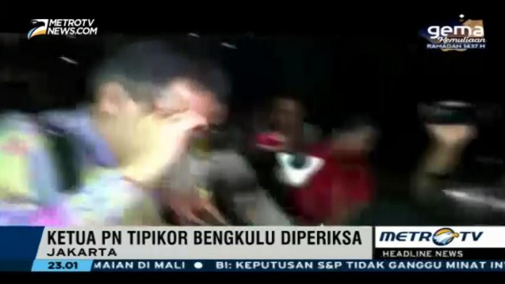Ketua PN Tipikor Bengkulu Bungkam Usai Diperiksa 10 Jam oleh KPK