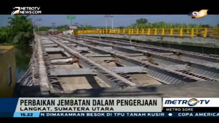 Jelang Musim Mudik, Jembatan Penghubung Medan-Aceh Terus Diperbaiki