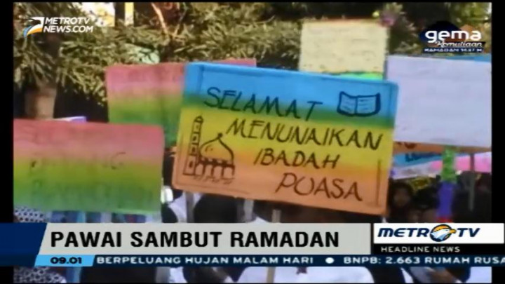 Sepuluh Ribu Siswa Ikuti Pawai Taaruf Sambut Ramadan