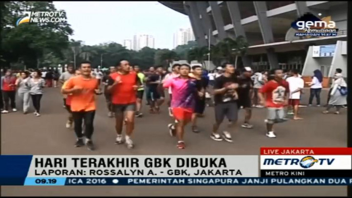 Besok, GBK Ditutup untuk Umum