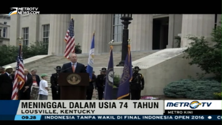 Muhammad Ali Wafat, Walikota Louisville Pasang Bendera Setengah Tiang