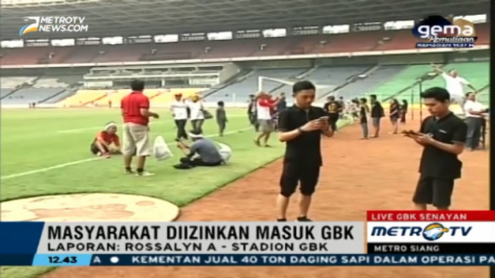 Stadion Utama Bung Karno Dibuka untuk Umum