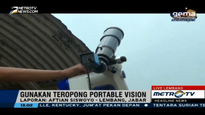 Pengamatan Hilal di Bosscha Bandung Terhalang Awan