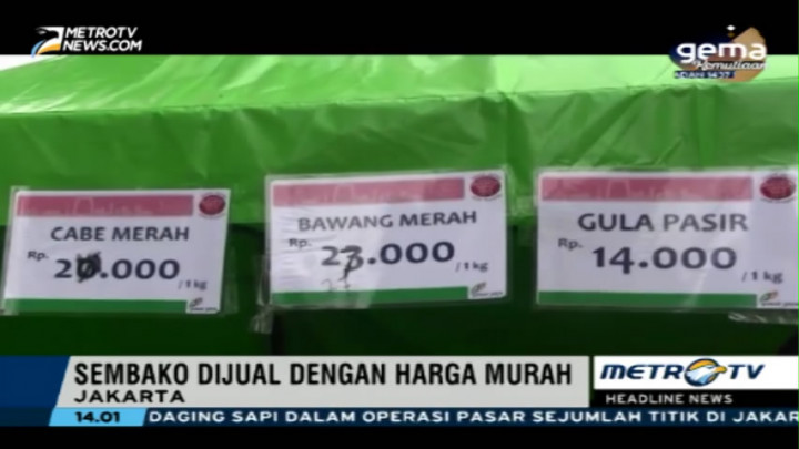 Ratusan Warga Serbu Pasar Murah di Pondok Labu
