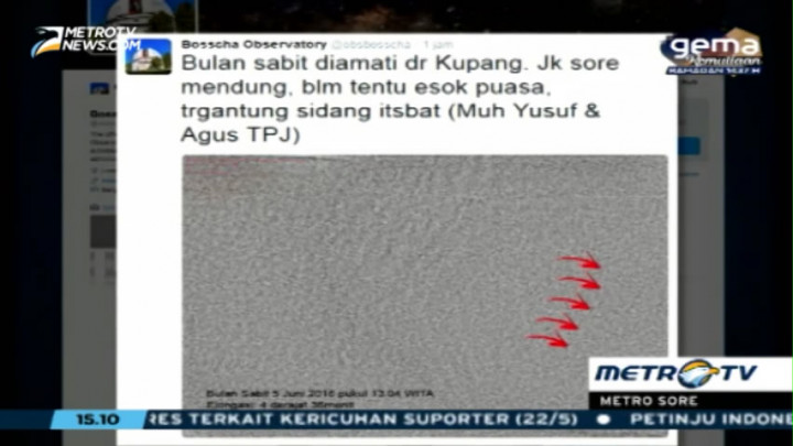 Hilal Sudah Terlihat di Kupang