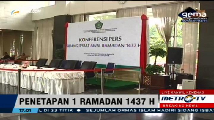 Kanwil Kemenag DKI Jakarta Prediksi Hilal akan Muncul Pukul 17.45 WIB