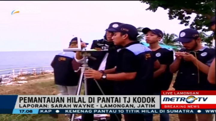 Cuaca di Lokasi Pemantauan Hilal Tanjung Kodok Cukup Cerah