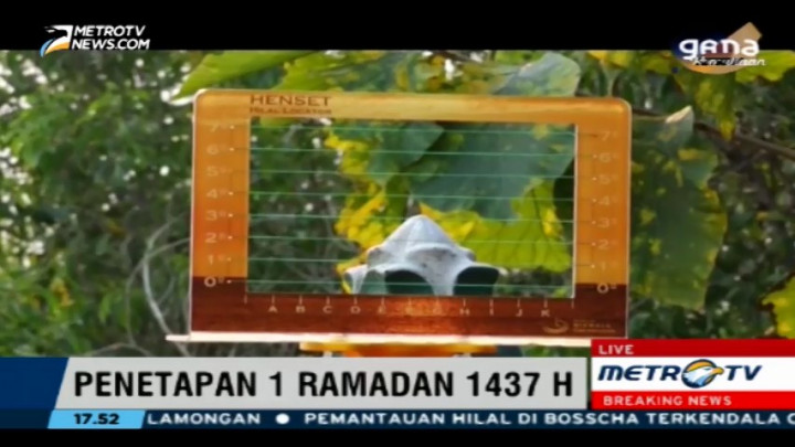 Hilal Terlihat Jelas di Pos Pemantauan Bantul