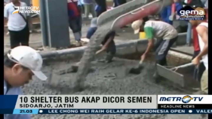 Persiapan Arus Mudik, Terminal Purabaya Benahi Shelter Bus