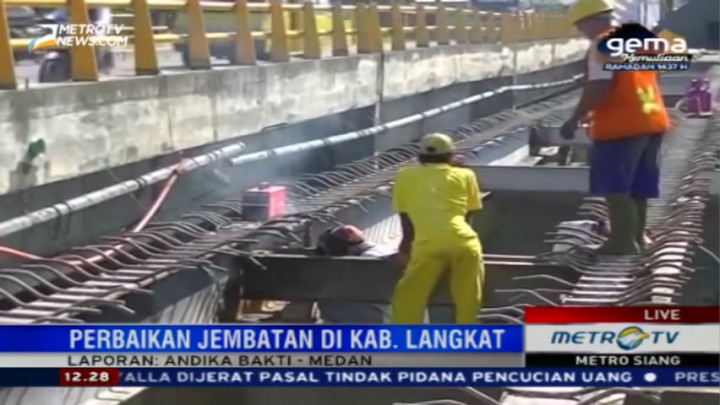 Perbaikan Jembatan di Langkat Ditargetkan Rampung Sebelum Lebaran