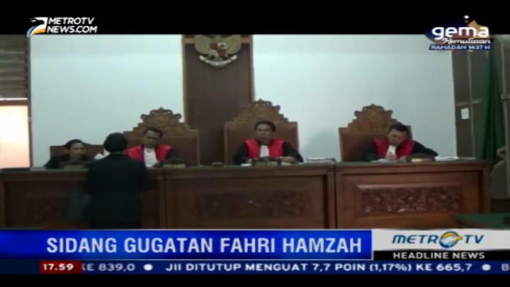 PN Jaksel Gelar Sidang Gugatan Pemecatan Fahri Hamzah