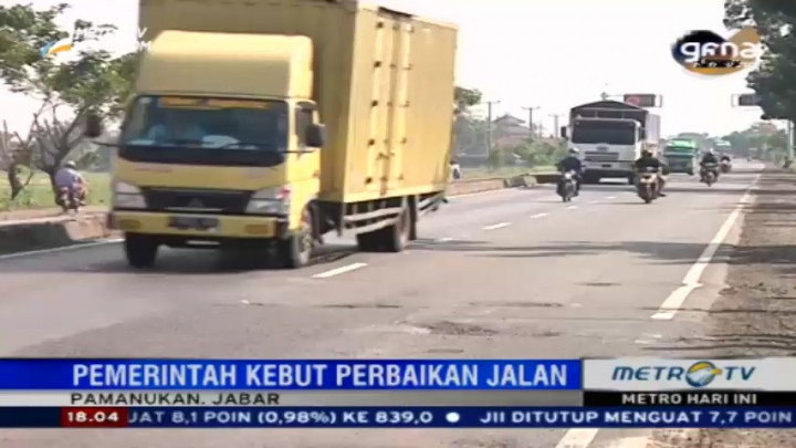 Jelang Musim Mudik, Perbaikan Jalan Pantura Terus Dikebut