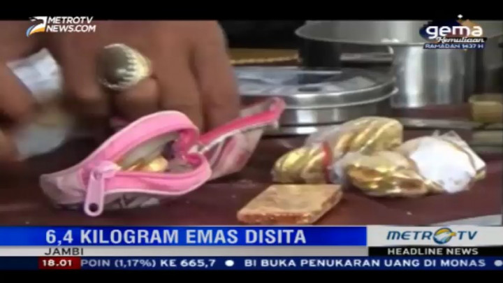 Polda Jambi Tangkap Empat Penambang Emas Ilegal