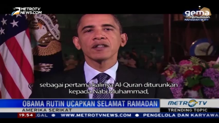 Obama Ucapkan Selamat Ramadan