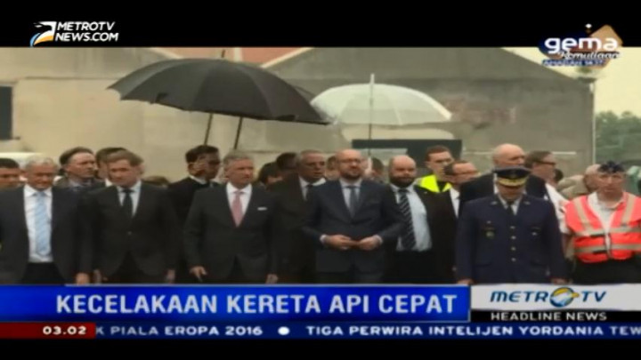 Raja dan Perdana Menteri Belgia Kunjungi Lokasi Kecelakaan Kereta