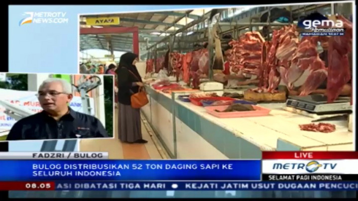 Stabilkan Harga, Bulog Distribusi Daging Sapi ke Seluruh Indonesia