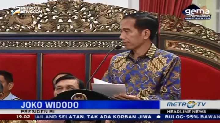 Jokowi Ingatkan Menteri yang Lambat Belanjakan Modal
