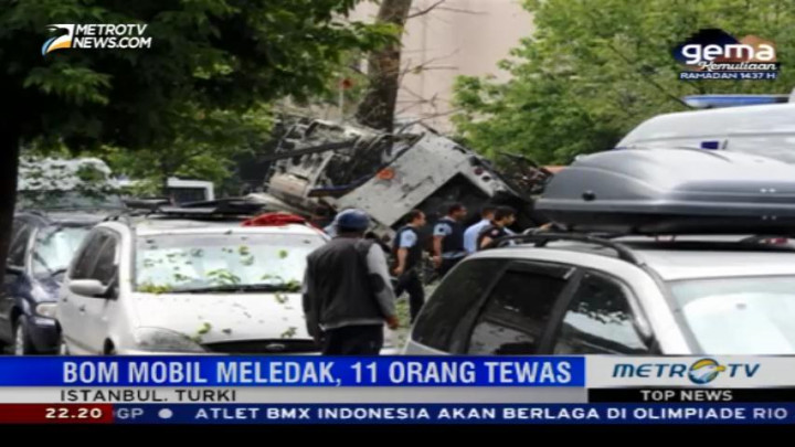 Serangan Bom di Istanbul Tewaskan 11 Orang