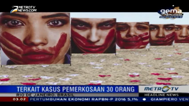 Aktivis Hak Asasi Brasil Gelar Pameran Solidaritas bagi Korban Pemerkosaan