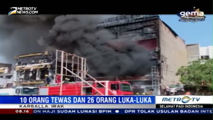 Mobil Berisi Bahan Bakar Meledak di Karballa Irak