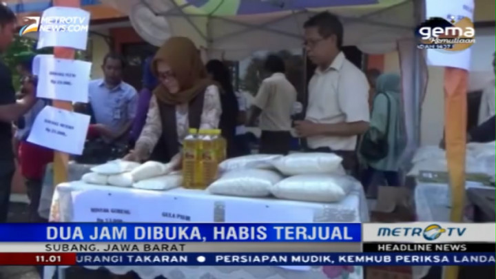 Operasi Pasar di Subang Habis dalam Dua Jam