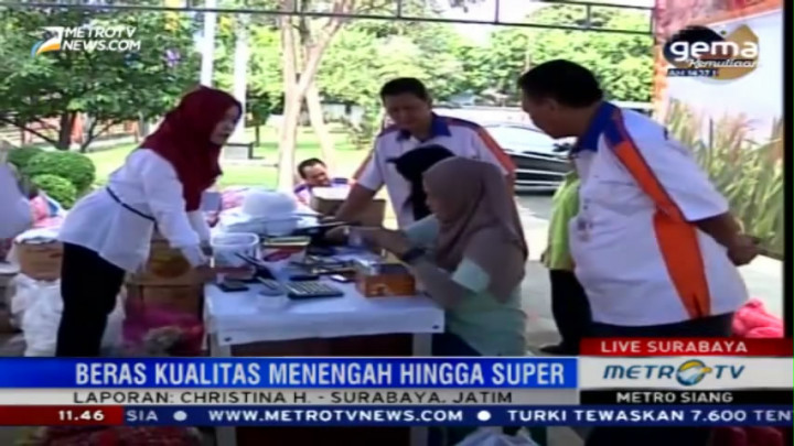 Sembako yang Dijual di Operasi Pasar Jatim Berkualitas Super