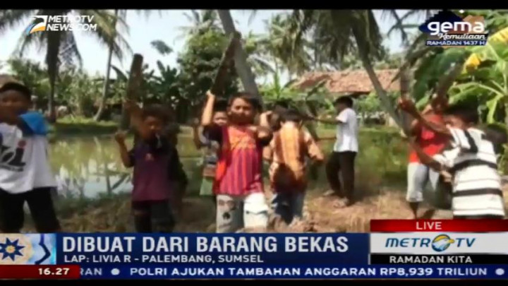 Menyambut Puasa dengan Meriam Kaleng